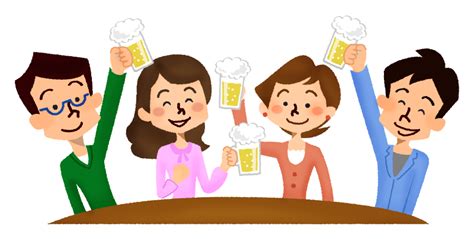 Drinking party 02 | Free Clipart Illustrations | Japaclip