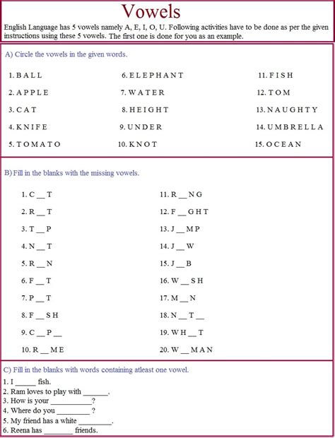 grade  english worksheets