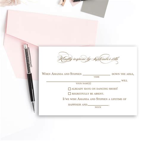 Wedding Invitation Rsvp Templates