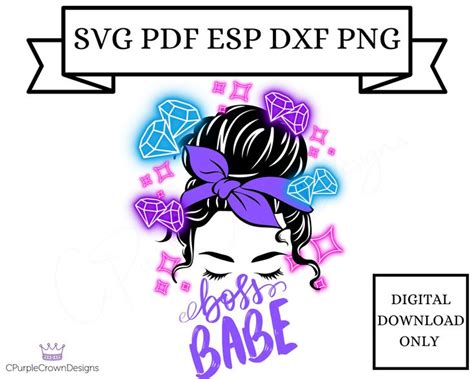 Boss Babe Sticker Boss Babe Digital Download Boss Babe Etsy In 2023