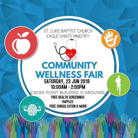 Community Wellness Fair Health Fair Event Flyer Templates Event Flyer