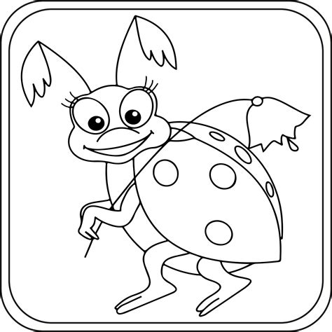 Ladybug Without Spots Coloring Pages