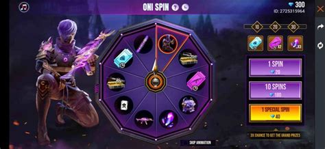 Free Fire Oni Spin Event How To Get The Midnight Oni Bundle And The