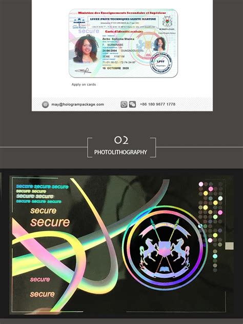 Driver S License Transparent Hologram Overlay Sticker For Id Card Buy