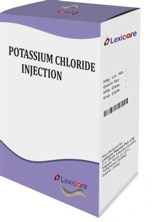 Potassium Chloride Injection Manufacturers Suppliers Dealers