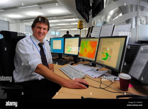 Tim Hewson Chief Forecaster At The Met Office Pictured In The