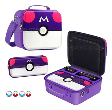 Estuche Nintendo Switch Oled Pokémon Pokébola Maestra Maleta Meses