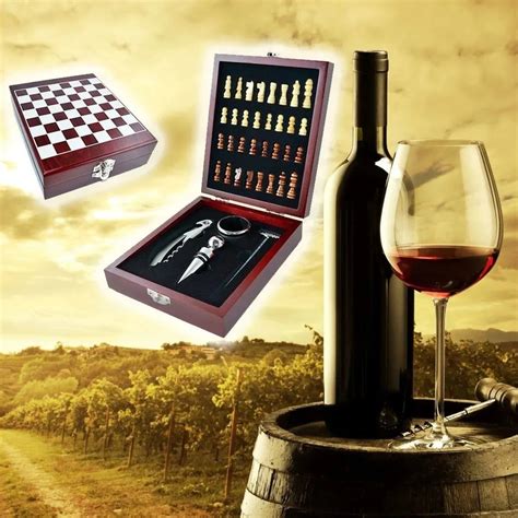 Kit Abridor De Vinho Pe As Maleta E Jogo Xadrez De Madeira Shopee