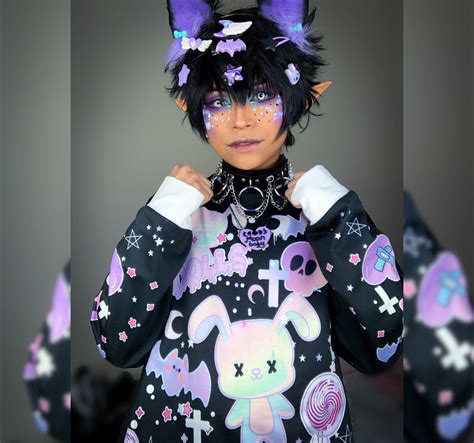 Yami Kawaii Pastel Goth Sweatshirt Kawaii Clothing Kawaii