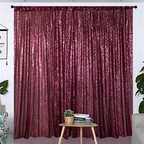 Partisout Sequin Curtain Backdrop 10ftx10ft Sequin