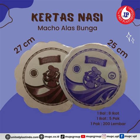 Jual Kertas Nasi Alas Bunga Macho Alas Piring Kertas Kembang Alas Bakul