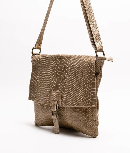 Bolso Bandolera Piel Meral Taupe Zapatos Calzados Germans