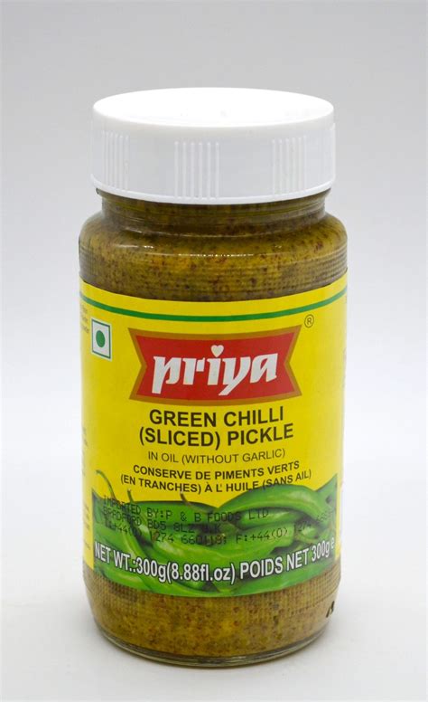 Priya Green Chilli Pickle Taj Stores