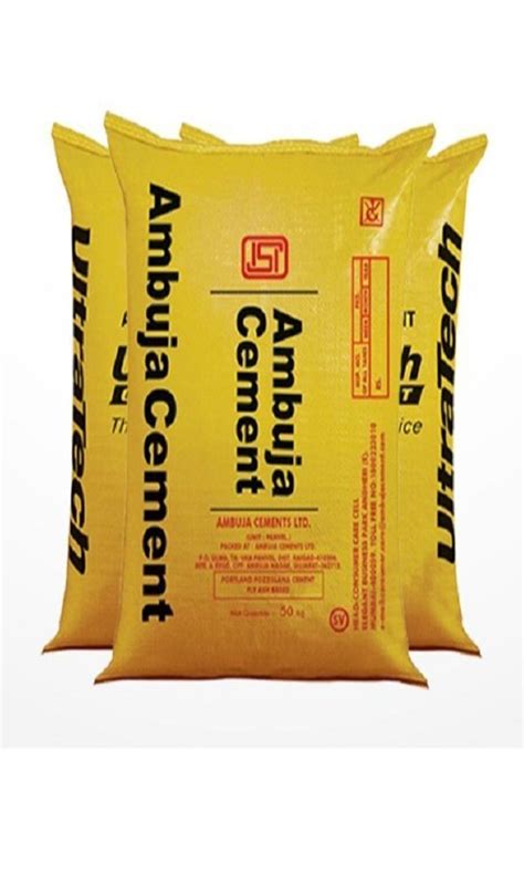 Yellow Polypropylene PP Cement Sack Bag At Rs 10 Piece In Rajkot ID