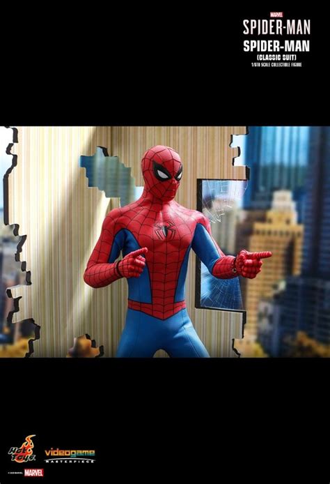 Spider Man Classic Suit Aus Dem Videospiel Marvel S Spider Man Von Hot Toys Vgm Classic Suit