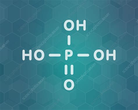 Phosphoric Acid Mineral Acid Molecule Illustration Stock Image