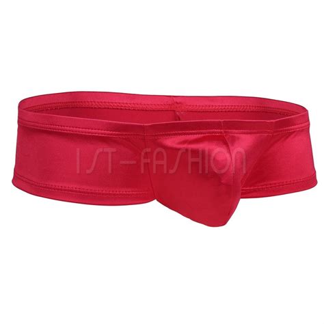 Sexy Men Bikini Underwear Wet Look Low Rise Pouch Briefs Thong Shorts Underpants EBay