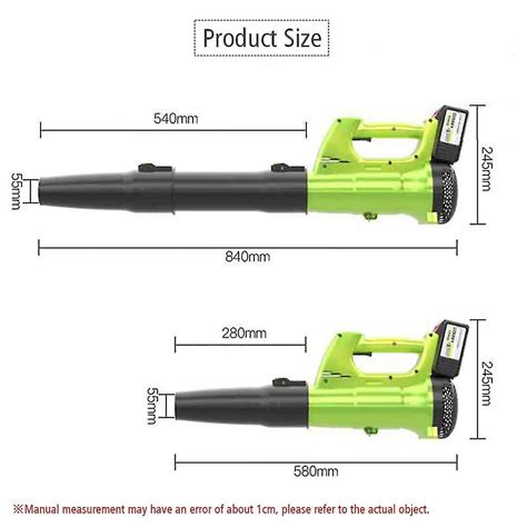 Cordless Leaf Blower With 21v Battery Charger Variable Speed Lightweight For Lawn Care Snow