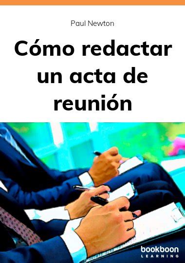 C Mo Redactar Un Acta De Reuni N