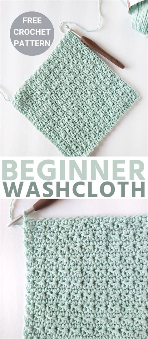 Beginner Easy Crochet Washcloth Pattern - Easy Crochet Patterns