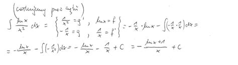 Ca Kuj C Przez Cz Ci Oblicz Ca K Nieoznaczon Tex Int Limits