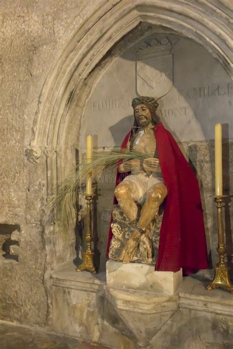 Avignon, France, June 26, 2019: Fragment of the Interior of the Avignon Cathedral in Avignon ...