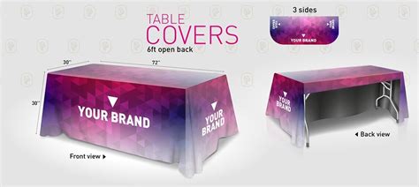 Los Angeles Full Color Table Covers Printing Los Angeles Custom Table