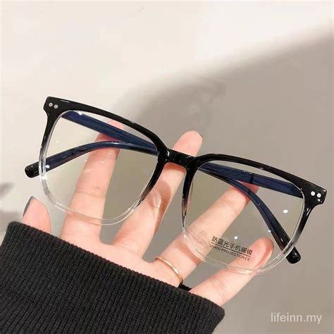 Add On Deal Korean Style Ins Oversized Cermin Mata Square Anti Blue