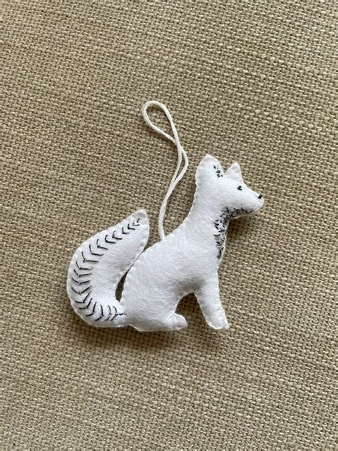 Scandi Folk Art Arctic Fox Etsy UK