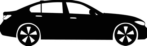 sedan car silhouette illustration  vector art  vecteezy