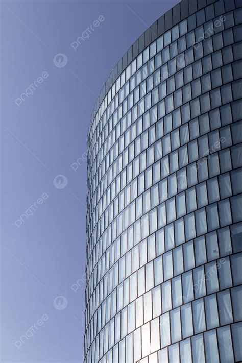 Modern Glass Facade View Reflection Town Photo Background And Picture