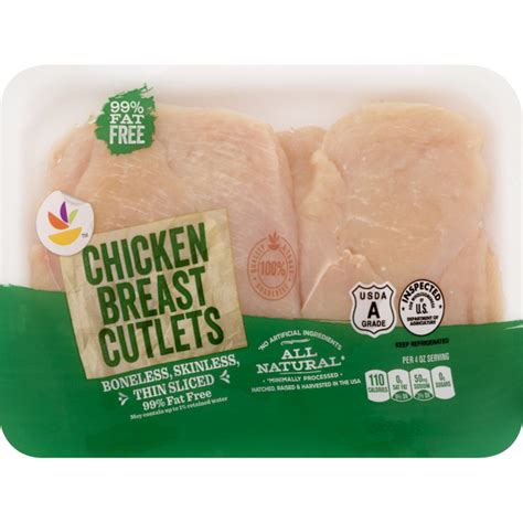 Save On Our Brand 99 Fat Free Boneless Skinless Chicken Breast Cutlets