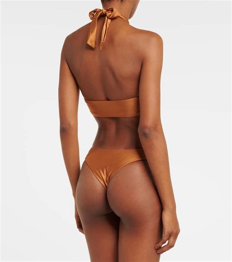 Jade Swim Expose Bikini Bottoms In Brown Modesens