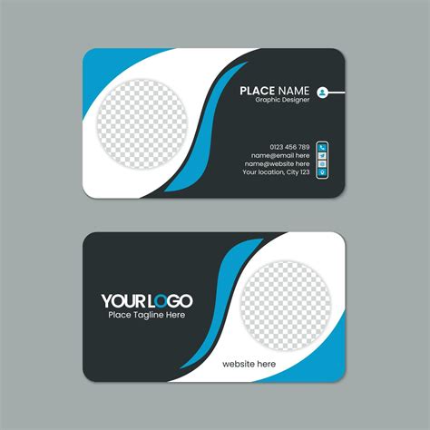 Round Corner Business Card Template Design With Texture And Pattern