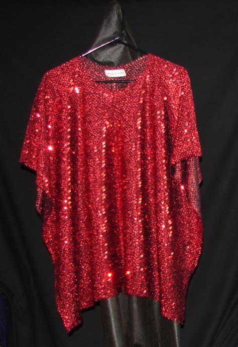 Custom Sewing Payment 4 Glitzy Red Top Bling Top Sequin Top Sequins