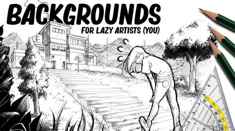 How To Draw Backgrounds Tutorial Drawlikeasir Youtube