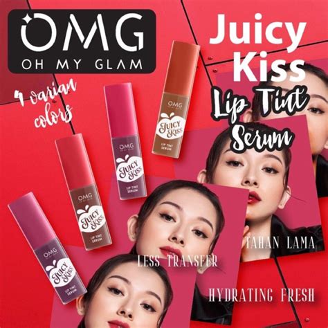 Jual Omg Oh My Glam Juicy Kiss Lip Tint Shopee Indonesia