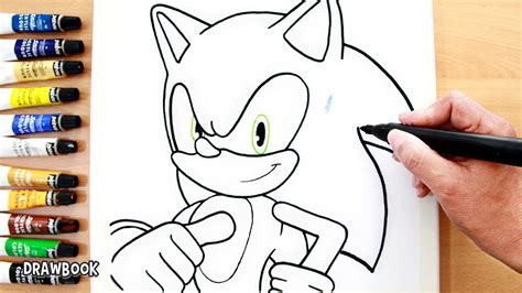 How To Draw And Paint Sonic The Hedgehog Painting Using Acrylic On