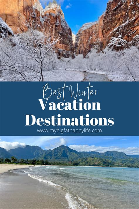 Best Winter Vacation Destinations - My Big Fat Happy Life