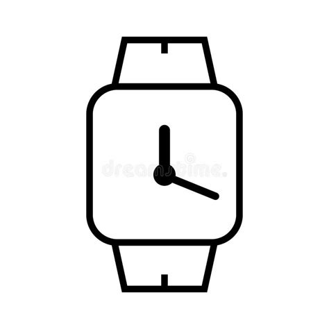 Tiempo Y L Nea Relacionada Sistema Del Reloj Del Icono Ilustraci N Del