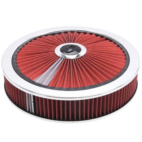 Pro Flo Chrome Round 14 Air Cleaner 3 Pro Flo Element Red 43660