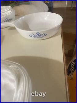 Vintage corning ware blue cornflower set - Vintage Corning Ware