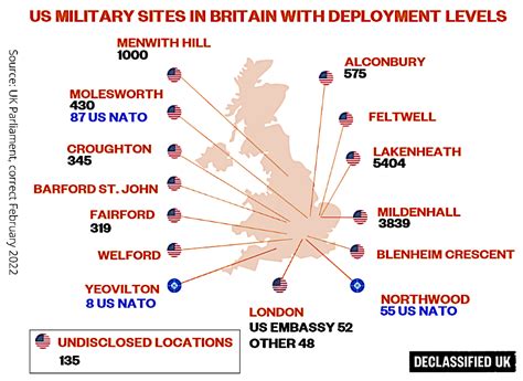 US Air Force Deployment in Britain Is Third Largest in the World ...