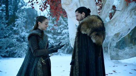 Jon Snow Meets Arya Stark Game Of Thrones 8x01 [hd] Scene Youtube