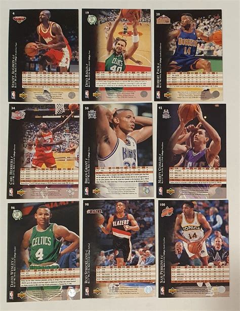 18lot Semi Stars 1995 96 Upper Deck NBA Basketball Trading Cards EBay