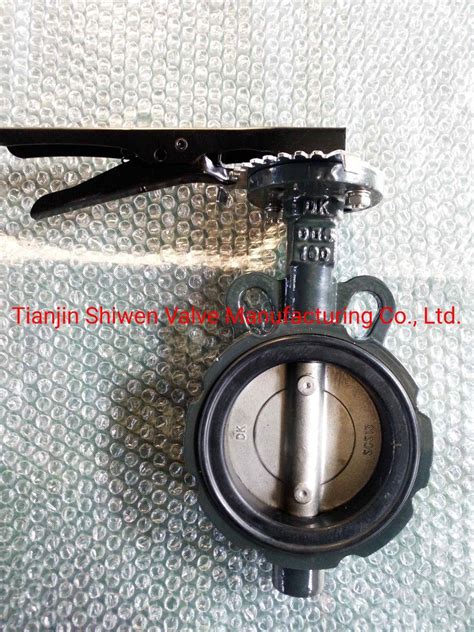 JIS 5k 10k Wafer Butterfly Valve With Lever China JIS 5K 10K