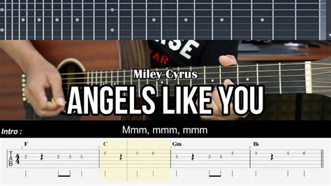 Angels Like You Miley Cyrus Easy Guitar Lessons Tab For Beginners