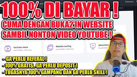 100 DI BAYAR CARA MENGHASILKAN UANG DARI INTERNET CUMA DENGAN NONTON