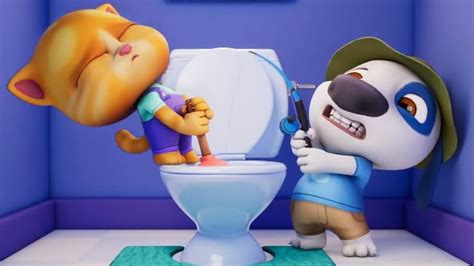 Toilet Drama In My Talking Tom Friends 👍 Good Stream Playing Solo