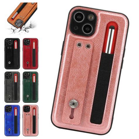 Cyxhcjyh For Iphone 11 12 13 Pro Max Pen Matte Leather Kickstand Holder Case Ebay